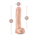 Blush BL-26623 Au Naturel Big John 11.5" Realistic Sensa Feel Dildo Measurements