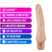 Blush BL-11323 Dr Skin 8.5" Cock Vibe 7 Realistic Vibrator Beige Features