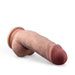 Blush BL-16997 Dr. Skin Plus 7 Inch Girthy Posable Triple Density Dildo With Balls Mocha