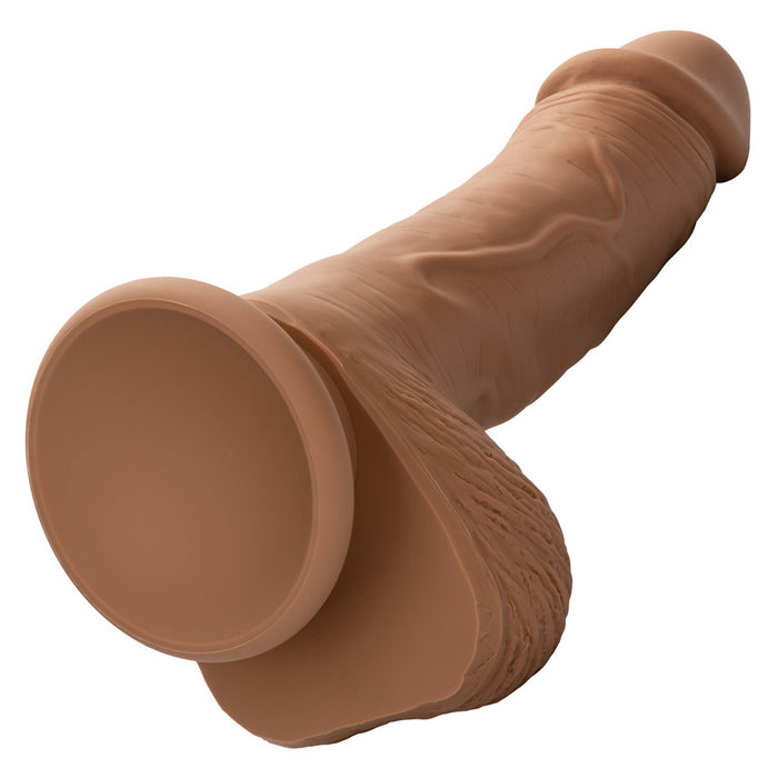 CalExotics SE-0255-10-3 Dual Density Silicone Studs 5 Inch Realistic Dildo Brown