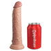 Pipedream PD5779-21 King Cock Elite 9 Inch Vibrating Silicone Dual Density Cock Light