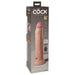 Pipedream PD5779-21 King Cock Elite 9 Inch Vibrating Silicone Dual Density Cock Light Package Back