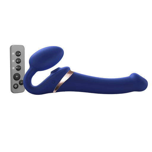 Strap-On-Me Multi-Orgasm Flexible Strapless Strap-On - Blue - Medium