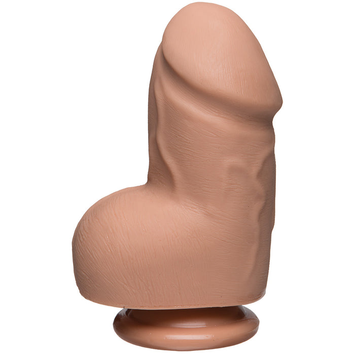 The D: Fat D 6 Inch Ultraskyn Realistic Dildo With Balls - Vanilla