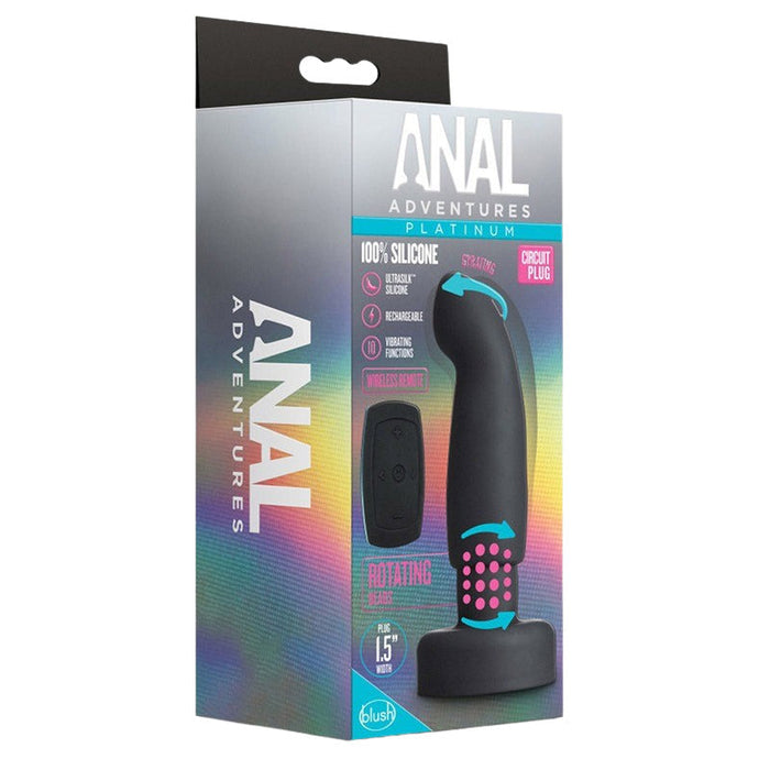 Blush BL-11985 Anal Adventures Platinum Circut Plug Rotating Butt Plug Package