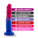 Blush Avant Pride P8 Love Bisexual Flag Silicone Dildo - Features