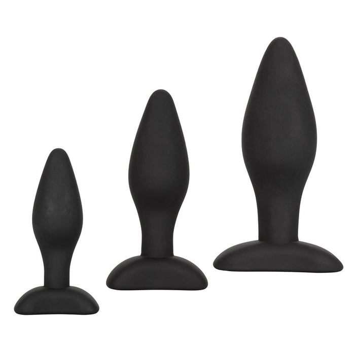 CalExotics SE-0410-05-2 Silicone Anal Exerciser Kit Butt Plug Set