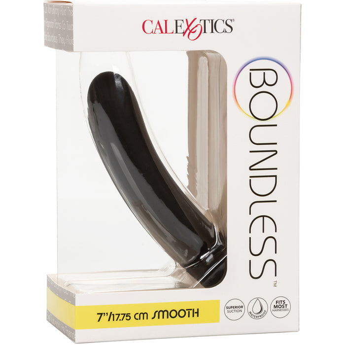 Boundless 7 Inch Smooth Probe Black Pegging Dildo - Box