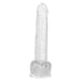 Size Queen Realistic 8 Inch Harness Compatible Dildo - Clear