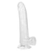 Size Queen Realistic 8 Inch Harness Compatible Dildo - Clear