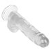 Size Queen Realistic 8 Inch Harness Compatible Dildo - Clear