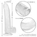 Size Queen Realistic 8 Inch Harness Compatible Dildo - Clear - Features