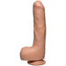 The D: Uncut D 9 Inch Uncircumcised Firmskyn Dildo with Balls - Vanilla