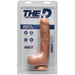 The D: Uncut D 9 Inch Uncircumcised Firmskyn Dildo with Balls - Vanilla - Package