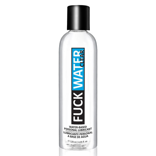 FuckWater Clear Water-Based Lube 4.05 oz 120 ml Bottle