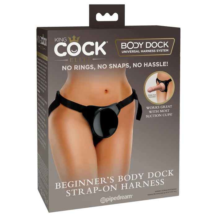 King Cock Elite Beginner’s Body Dock Suction Cup Strap-On Harness - Package