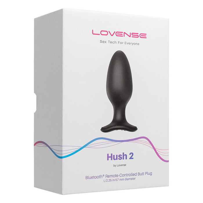 Lovense Hush 2 Bluetooth Vibrating Butt Plug L 2.25"