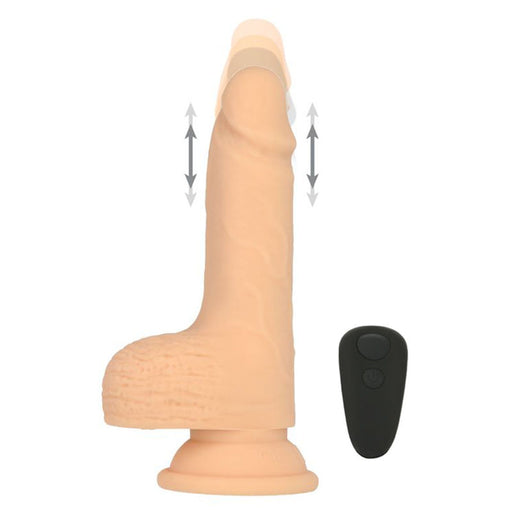 BMS Factory 88625 Naked Addiction 6.5 Inch Thrusting Dildo Vanilla