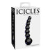 Icicles No. 66 Beaded Black Glass Dildo - Box