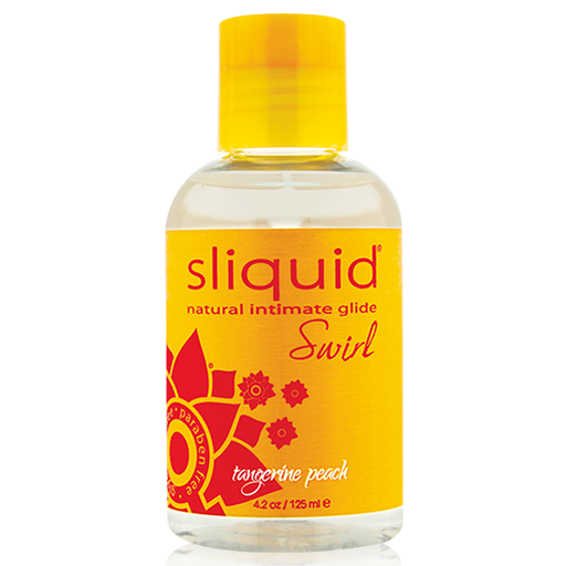 Sliquid Swirl Flavoured Water-Based Lubricant Tangerine Peach 4.2 oz 125 ml Bottle