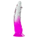 Two Tone 6 Inch Realistic Dildo with Suction Cup - Purple and Clear