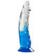 Two Tone 6 Inch Realistic Dildo with Suction Cup - Blue and Clear