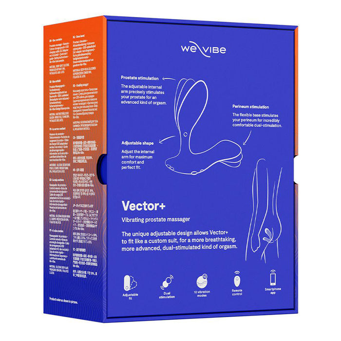 We-Vibe Vector+ Vibrating Bluetooth Prostate Massager Royal Blue