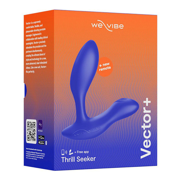 We-Vibe Vector+ Vibrating Bluetooth Prostate Massager Royal Blue
