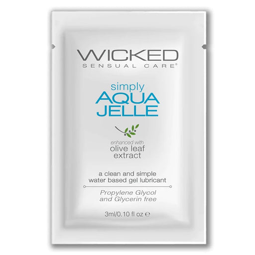 Wicked Simply Aqua Jelle Sample Foil Pack 3 ml 0.1 oz