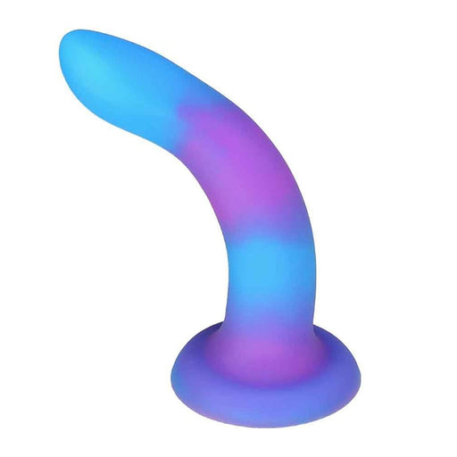 BMS 89615 Rave by Addiction Glow In The Dark Dildo - Blue Purple