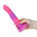 BMS 89616 Rave by Addiction 8 Inch Glow In The Dark Dildo - Pink Purple