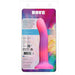 BMS 89616 Rave by Addiction 8 Inch Glow In The Dark Dildo - Pink Purple Package Back